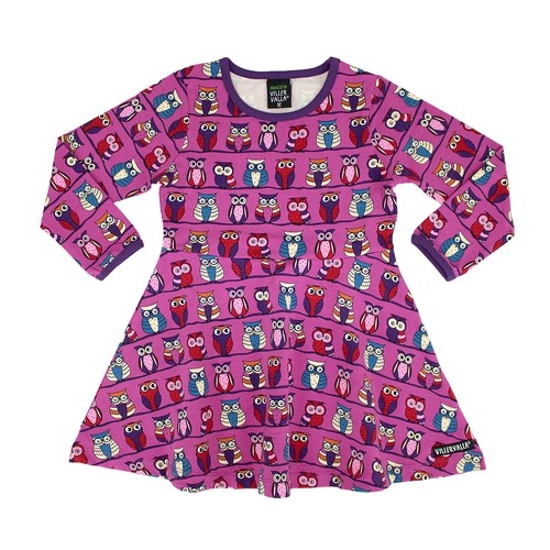 Villervalla langärmliges Schwingkleid lotus