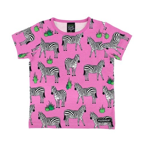 Villervalla kurzärmliges Tshirt zebra