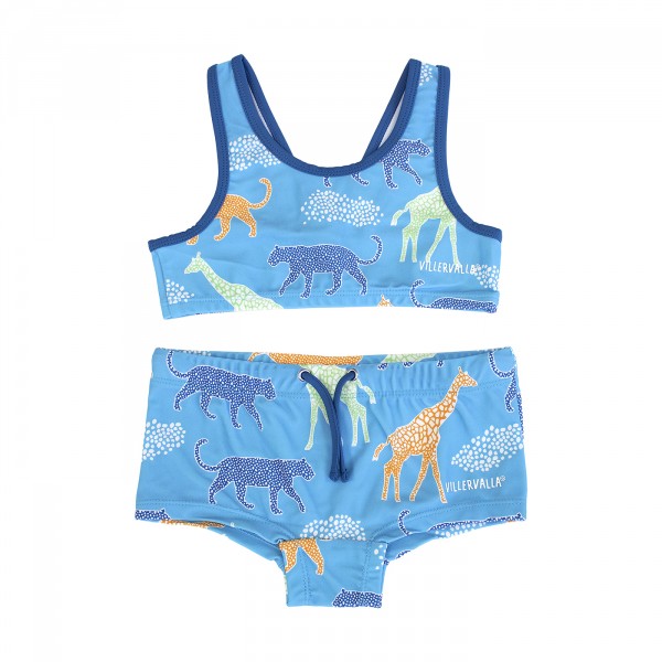 Villervalla Bikini-Set Savannah Print aqua