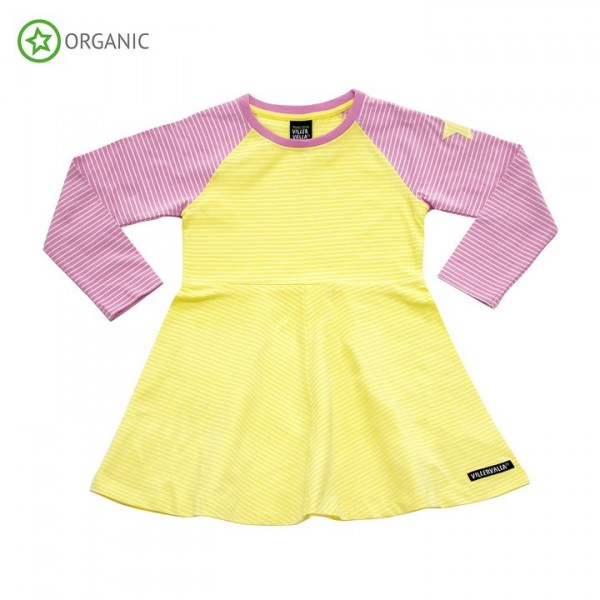 Villervalla langärmliges Schwingkleid lemonade/azalea