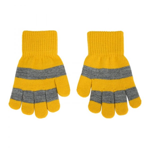 Villervalla gestrickter Fingerhandschuhe mustard