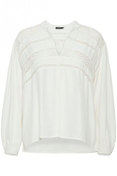 Soaked in luxury Loretta Bluse whisper white