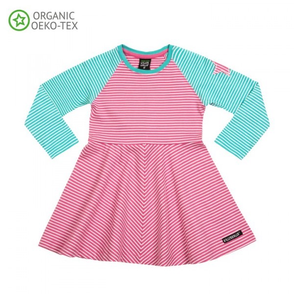 Villervalla Schwingkleid flamingo/wave