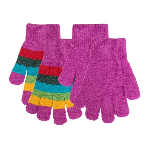 Villervalla gestrickte Fingerhandschuhe Set lotus/madrid