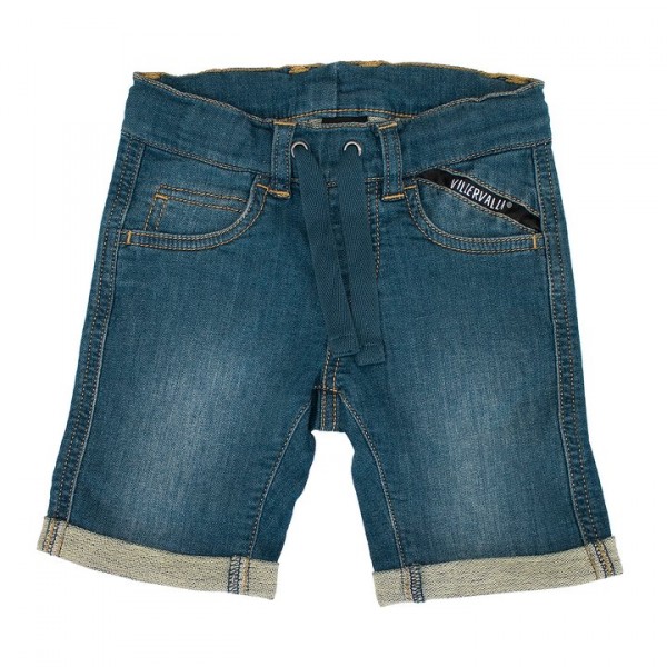 Villervalla Capri Shorts aus Sweat Denim used vintage