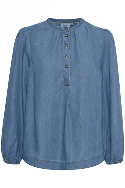 Saint Tropez ImoaSZ Shirt medium blue denim