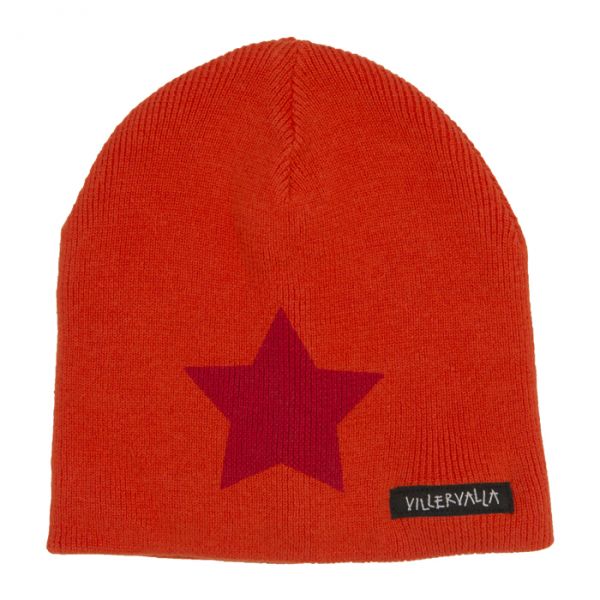 VILLERVALLA Knitted hat ORANGE