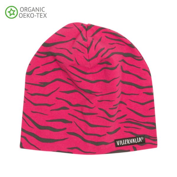 Villervalla Soft tricot hat cranberry