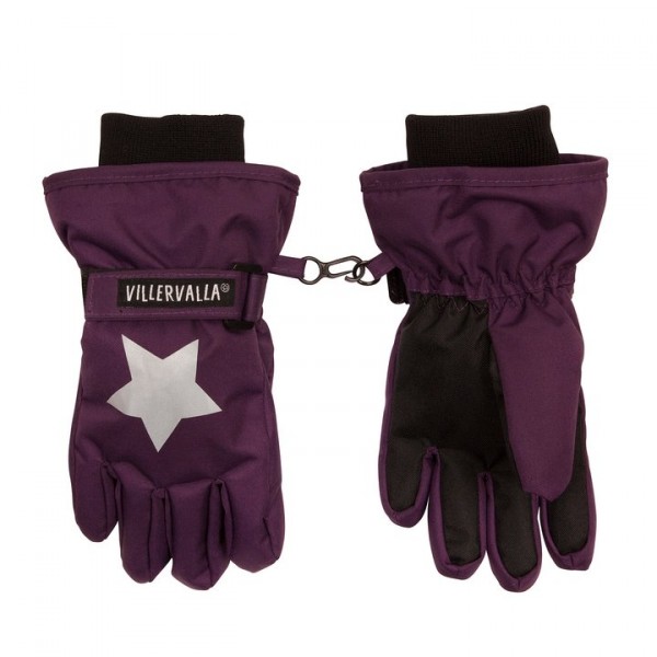 Villervalla wasserfeste Fingerhandschuhe grape