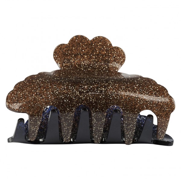 Liebly Haarklammer klein black glitter 7 cm