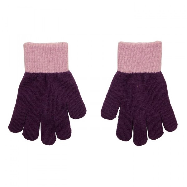 Villervalla gestrickter Fingerhandschuhe grape