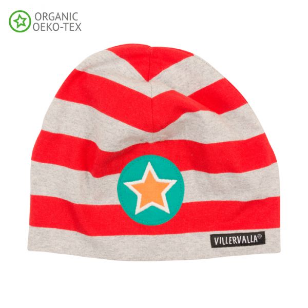 Villervalla Soft tricot hat strawberry