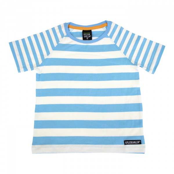 Villervalla Tshirt Stripes aqua