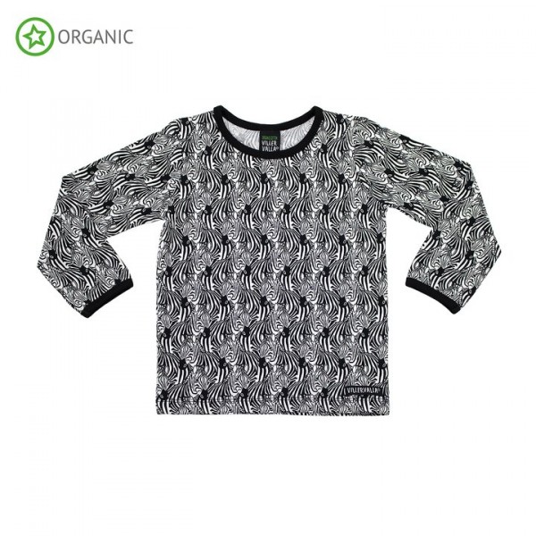 Villervalla langärmliges T-shirt zebra