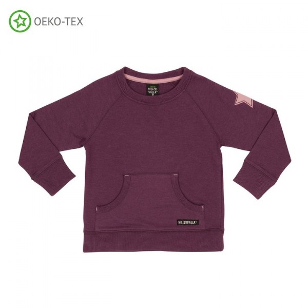 Villervalla Sweatshirt mit Taschen grape/orchid