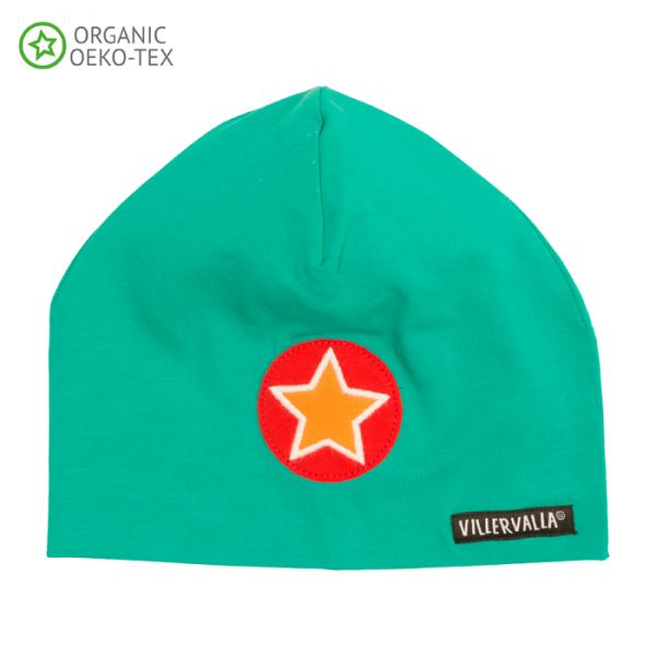 Villervalla Soft tricot hat turquoise