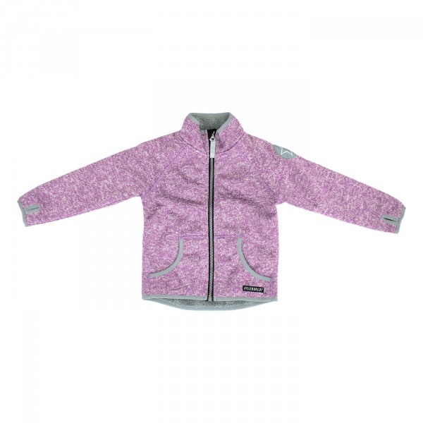 Villervalla Pile Fleece Jacke fuchsia/marble