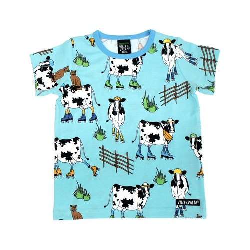 Villervalla Tshirt Roller Cow lgt aqua