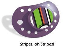 Pacifier- Stripes oh Stripes!