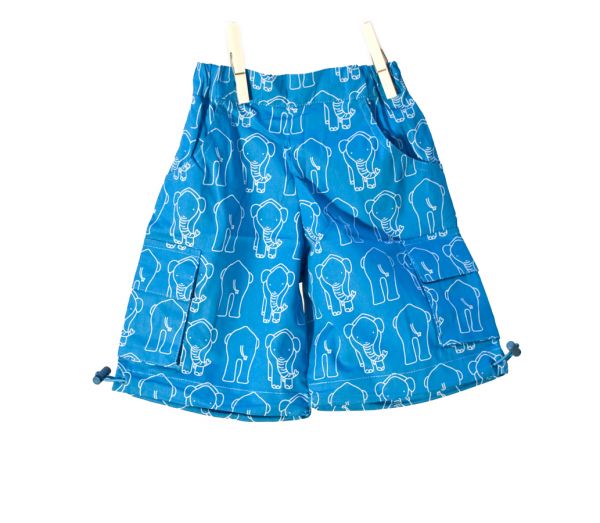 Snoozy Skate Shorts - Blue Elephant