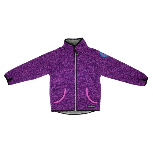 Villervalla Pile Fleece Jacke aubergine/lotus