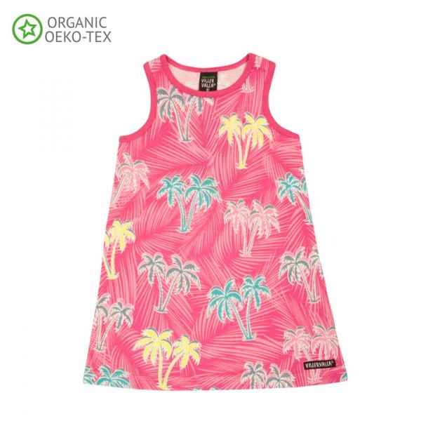 Villervalla Kurzarm Kleid flamingo
