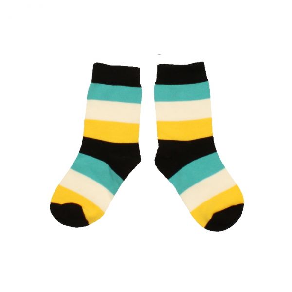 VILLERVALLA socks BLACK MULTISTRIPE