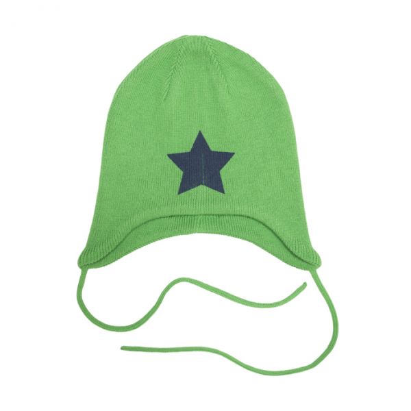 VILLERVALLA Knitted hat with string Drk basil