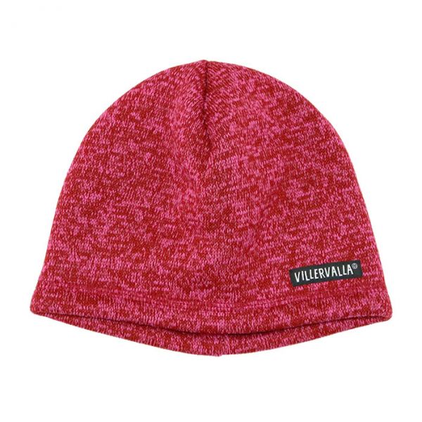 Villervalla Beanie in pile fleece paprika/rasberry