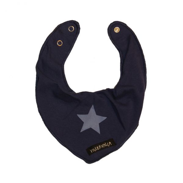 VILLERVALLA reversible scarf FLEECE DRK BLUEBERRY