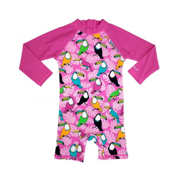Villervalla UV-Overall petunia mit 50+ Schutz