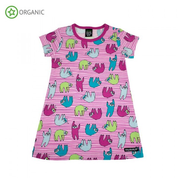 Villervalla kurzärmliges Kleid lgt petunia