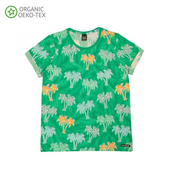 Villervalla Kurzarm T-shirt für Erwachsene parakeet