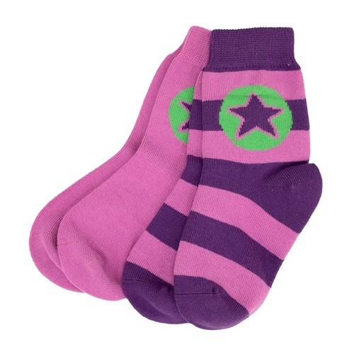 Villervalla Socken Set plum/fuchsia