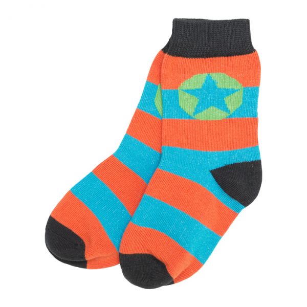 VILLERVALLA Socks Aqua/Orange