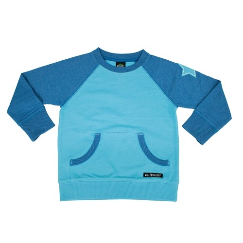 Villervalla langärmliges Sweatshirt water/aqua