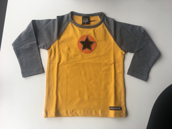 Villervalla langärmliges Tshirt mustard