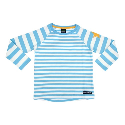 Villervalla Tshirt Stripes aqua