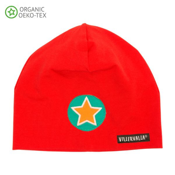 Villervalla Soft tricot hat strawberry
