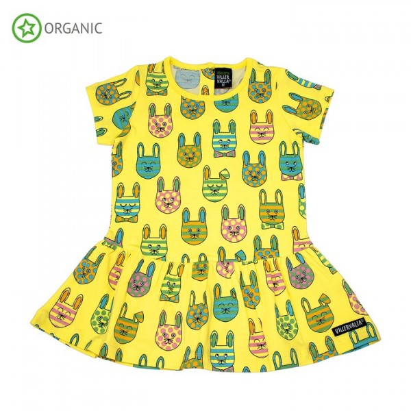 Villervalla Kurzarm Kleid bunny