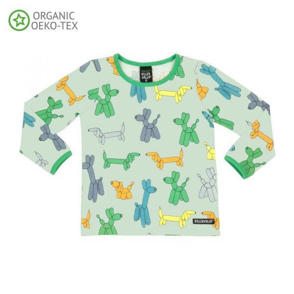 Villervalla langärmliges T-shirt pistachio