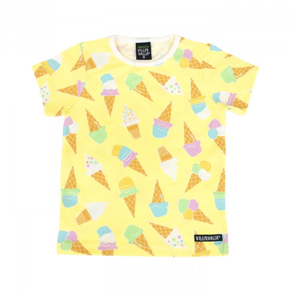 Villervalla Tshirt Ice Cream lgt maize