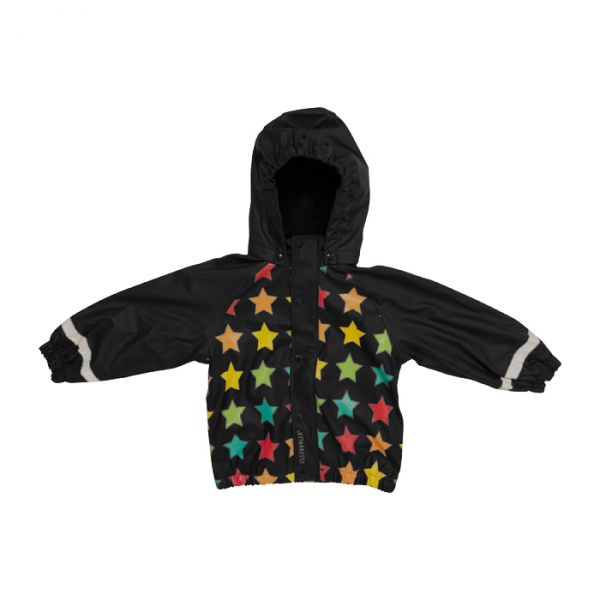 Villervalla mit Fleece gefüttertes Regenset (Jacke und schwarze Hose)