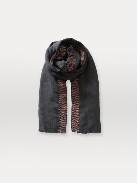 becksöndergaard Bajana Woo Scarf in grey melange