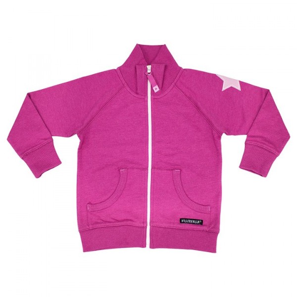 Villervalla Sweatjacke rasberry