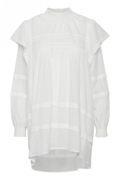 Soaked in luxury Ayhana Tunic Dress whisper white