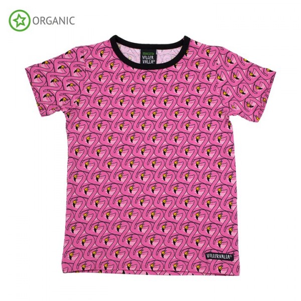 Villervalla kurzärmliges T-shirt flamingo