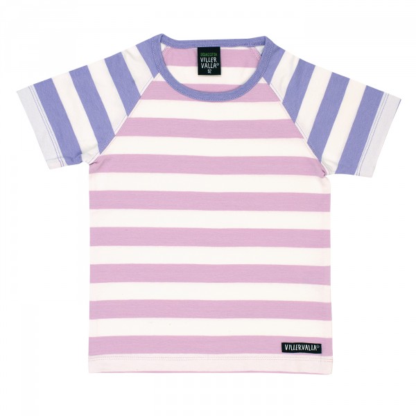 Villervalla Tshirt Stripes lavender/bloom