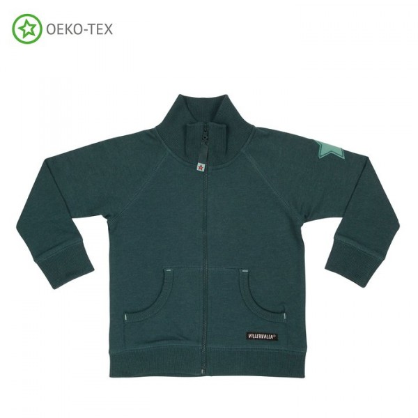 Villervalla Sweatjacke mit Reißverschluß und Taschen drk sea/bay