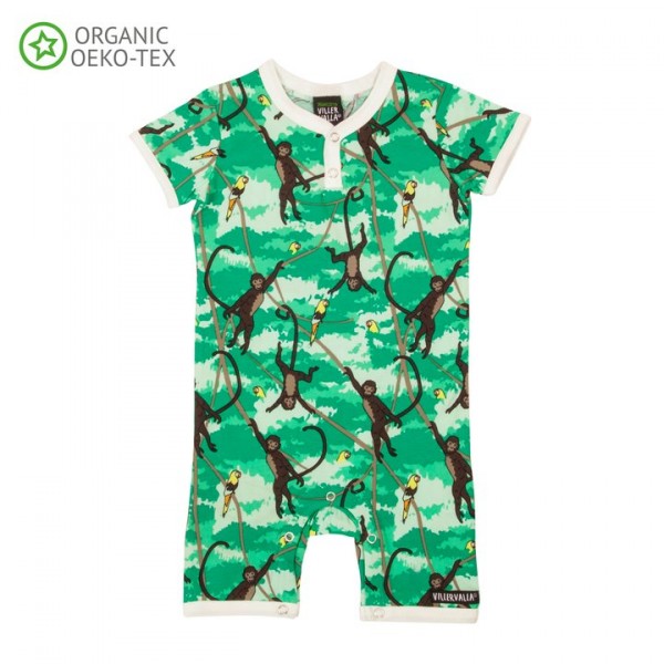 Villervalla Kurzarm Bodysuit mit kurzen Beinen Affe